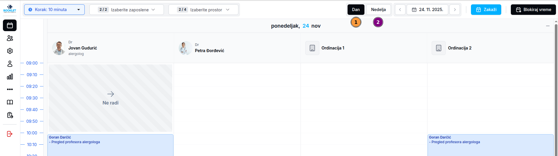 Navigacija na kalendaru
