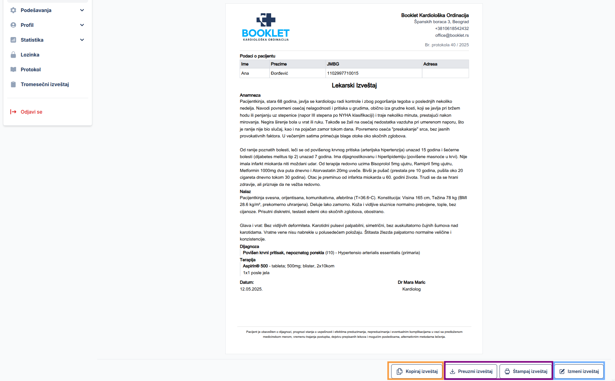 Medical Report Preview