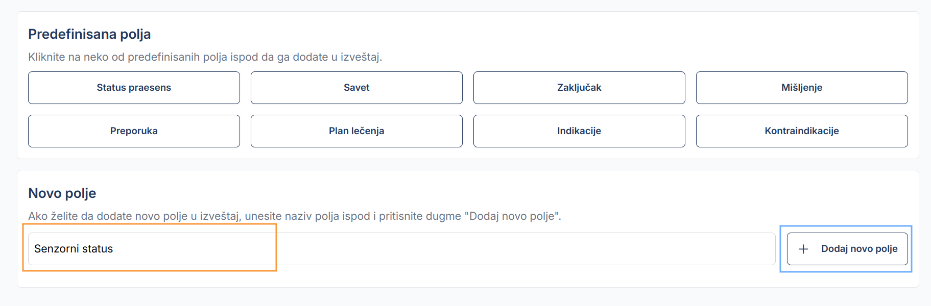 Medical Report Options