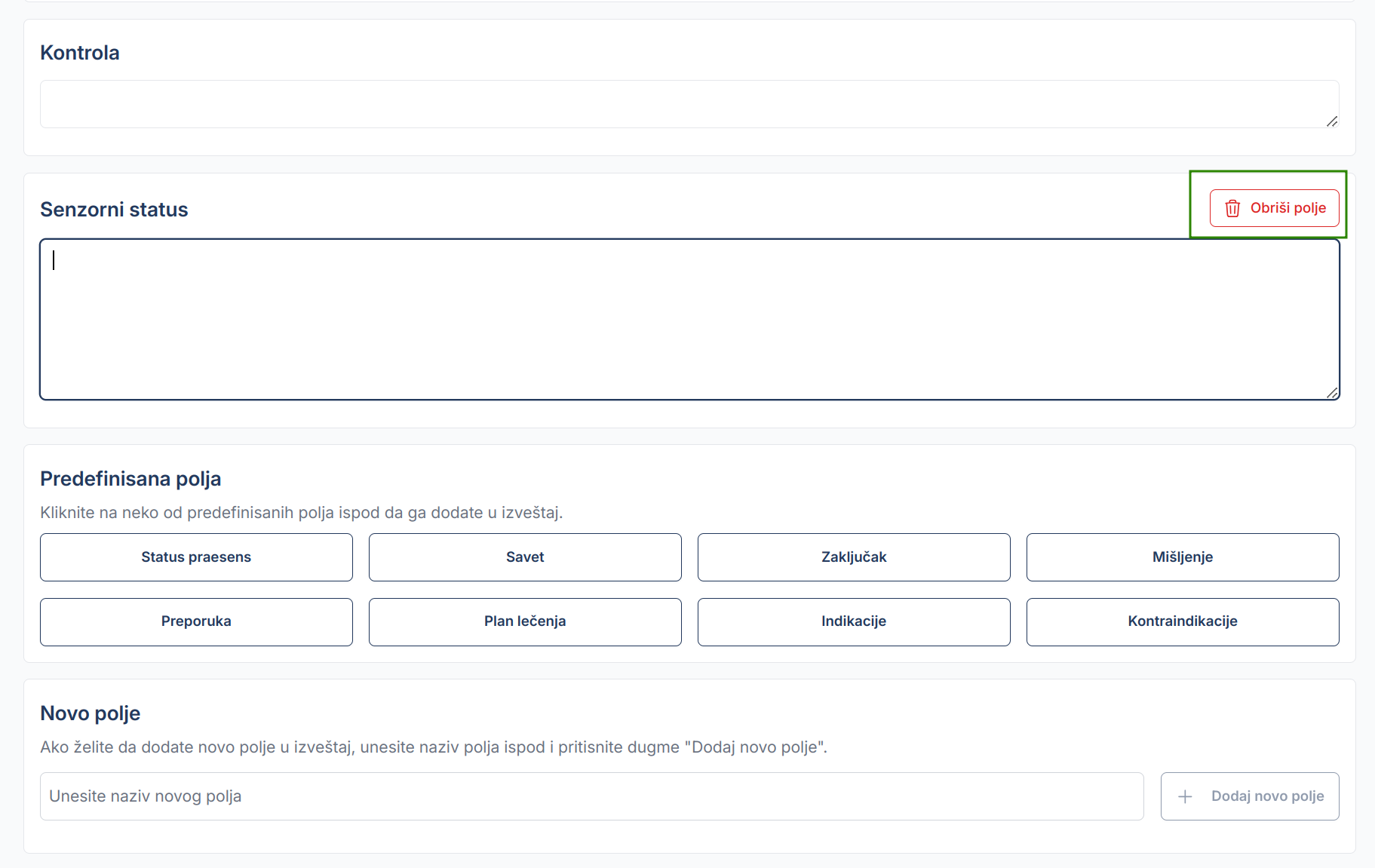 Medical Report Options