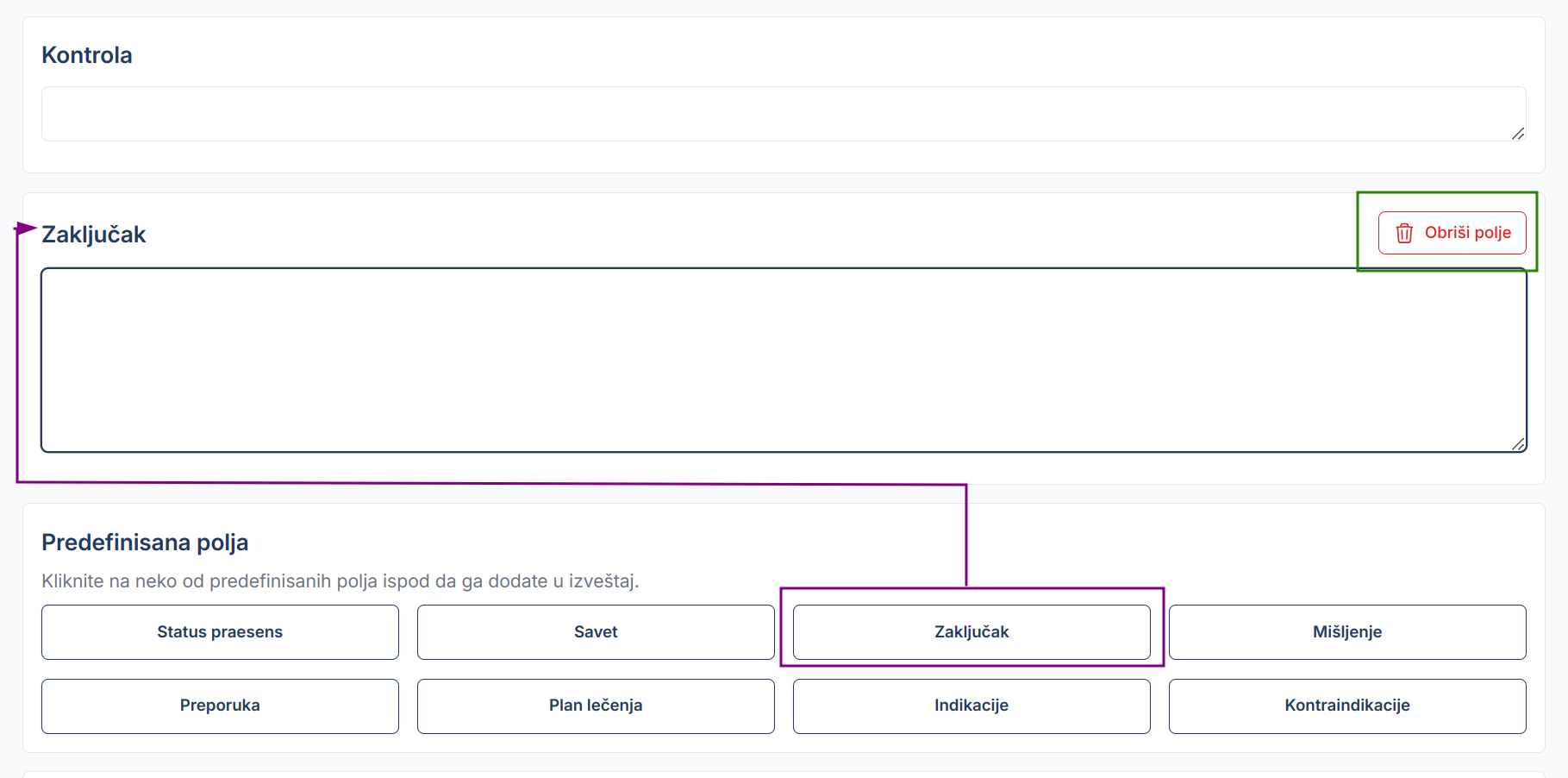 Medical Report Options
