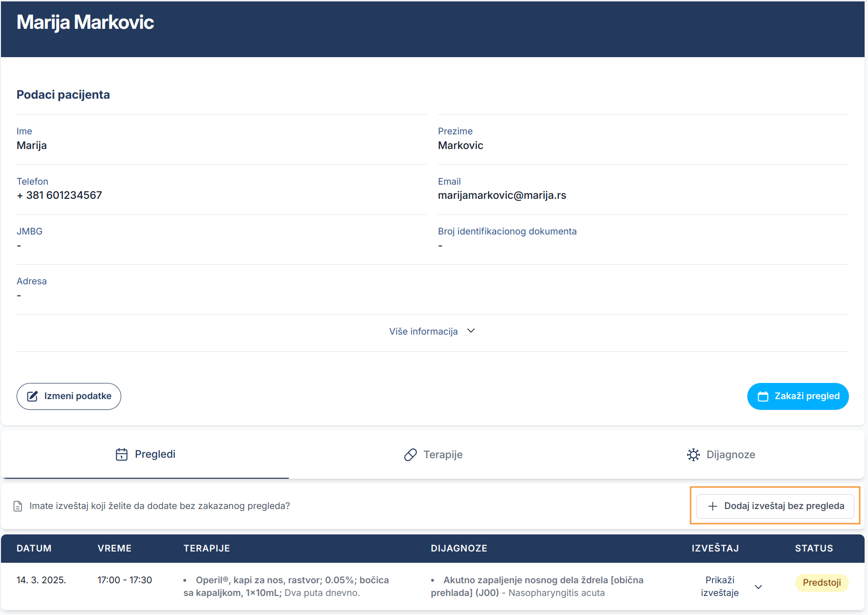 Client with booked appointment