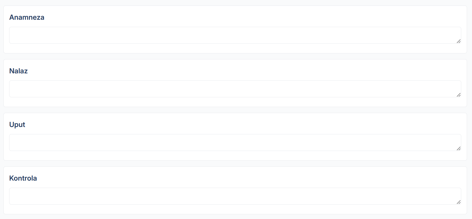 Medical Report Options